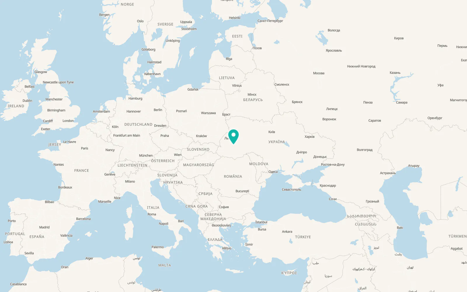 Map of Dubivtsi