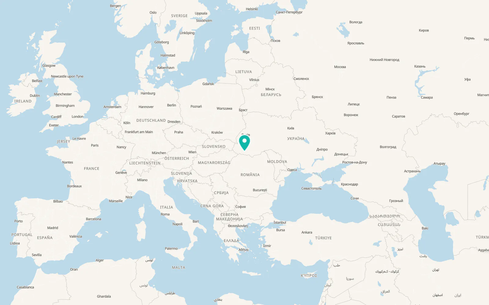 Map of Dubove