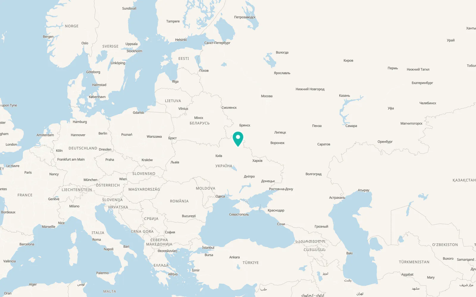 Map of Duboviazivka