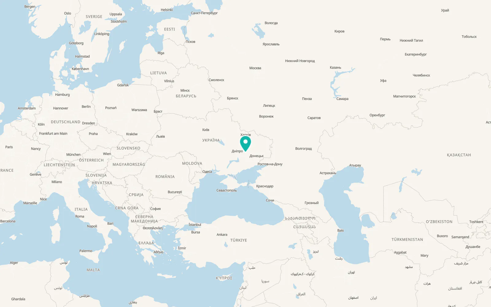 Map of Dubovyky