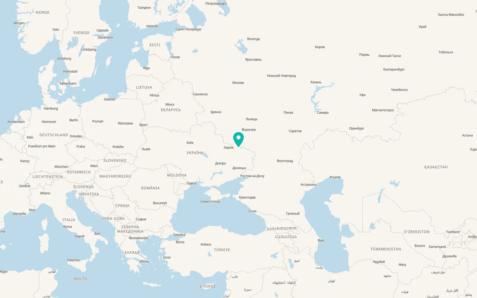 Map of Dvorichna