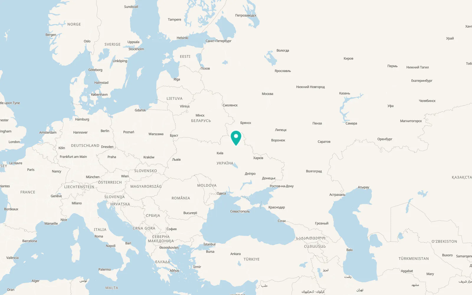 Map of Hayvoron