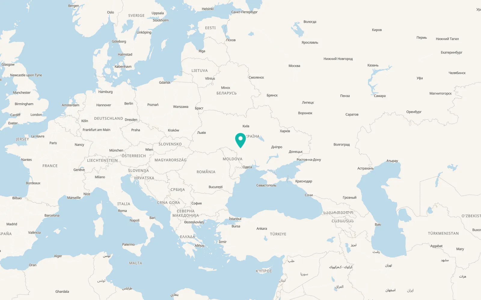 Map of Herbyné