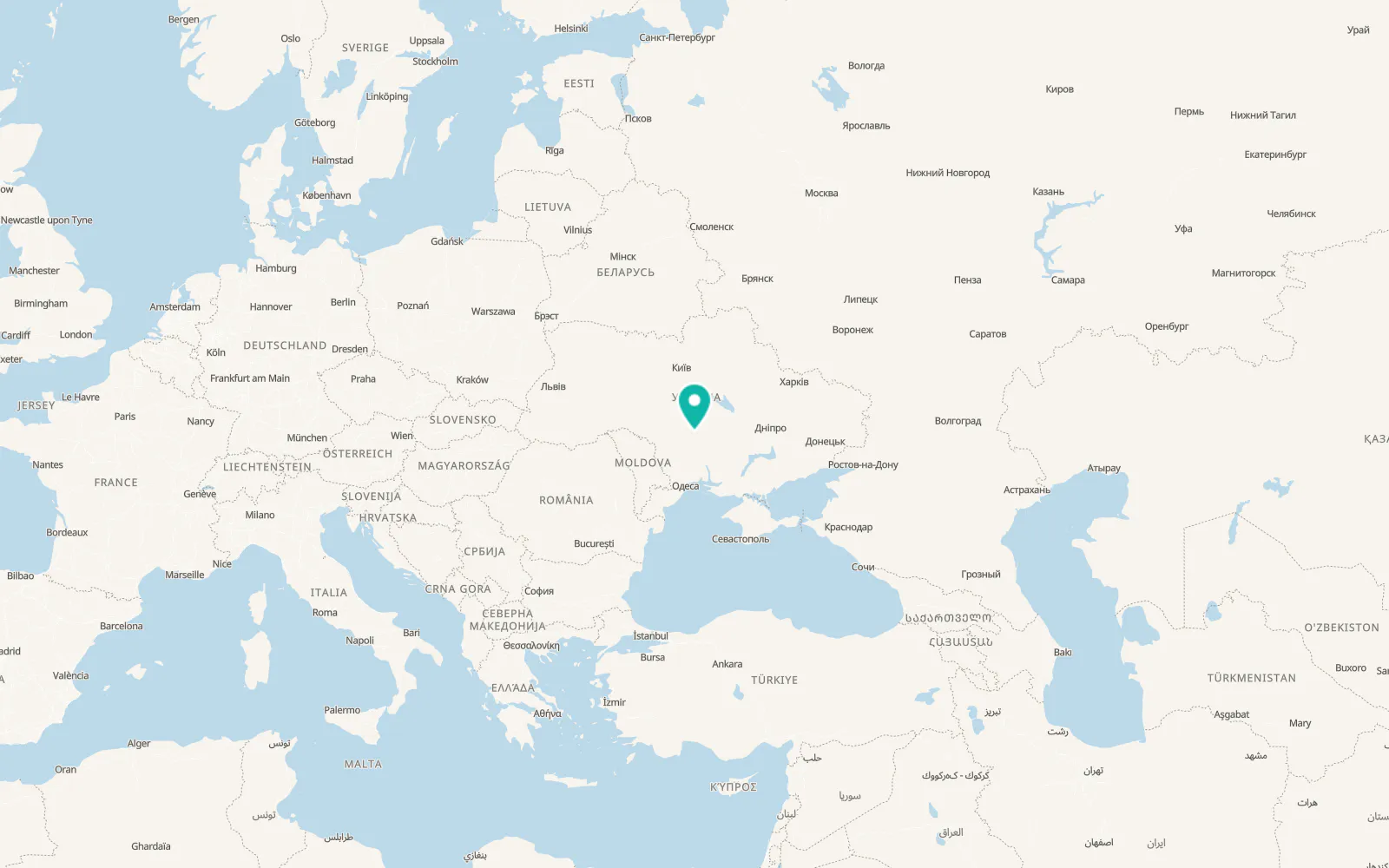 Map of Hnativka