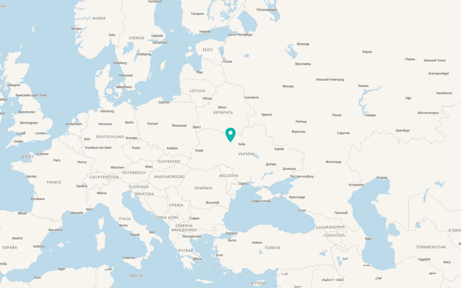 Map of Holovyne