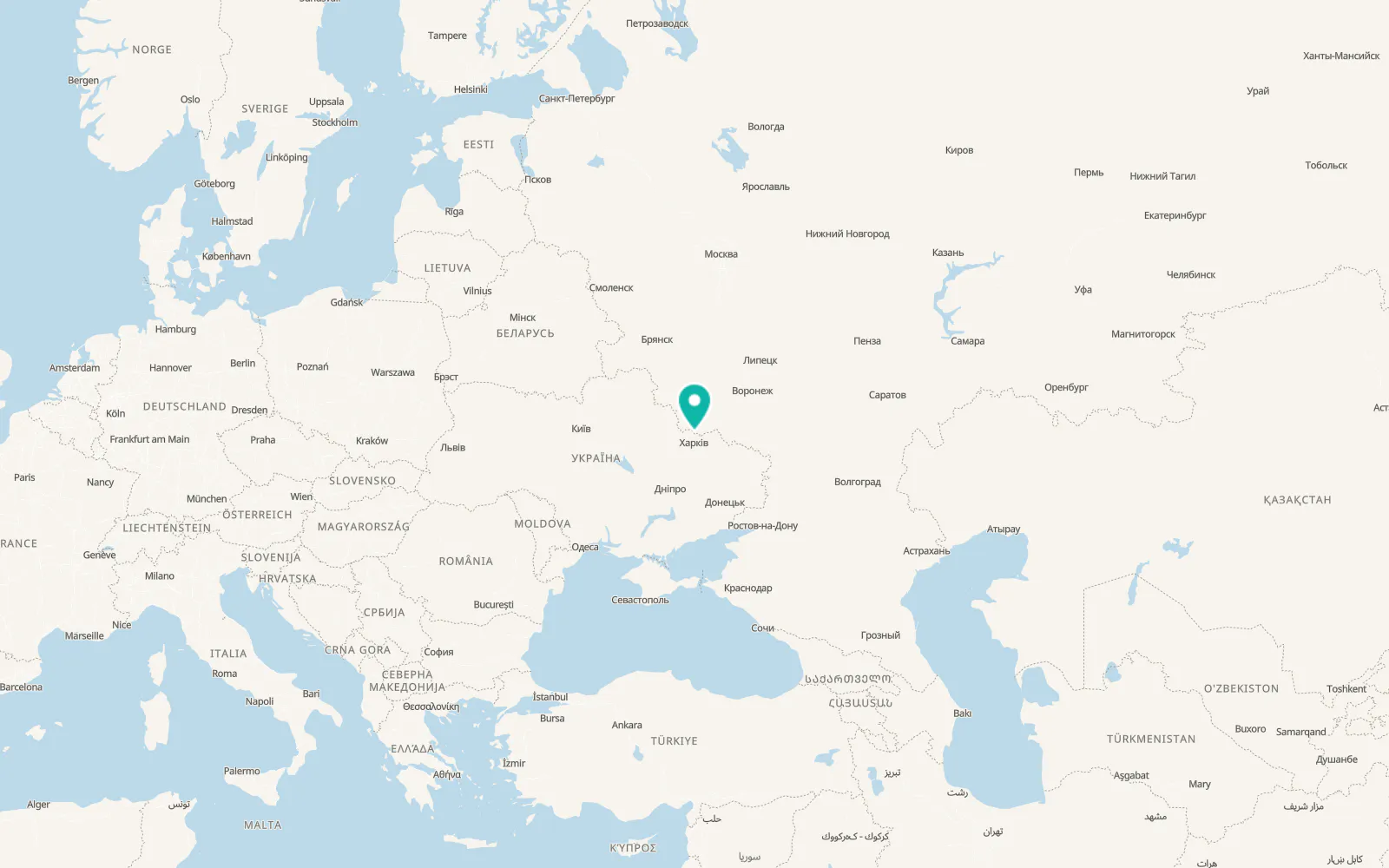 Map of Hoptivka