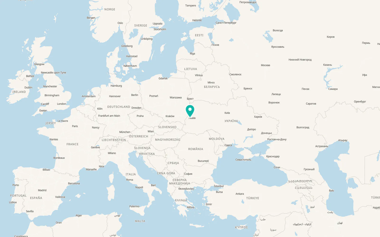 Map of Horodok
