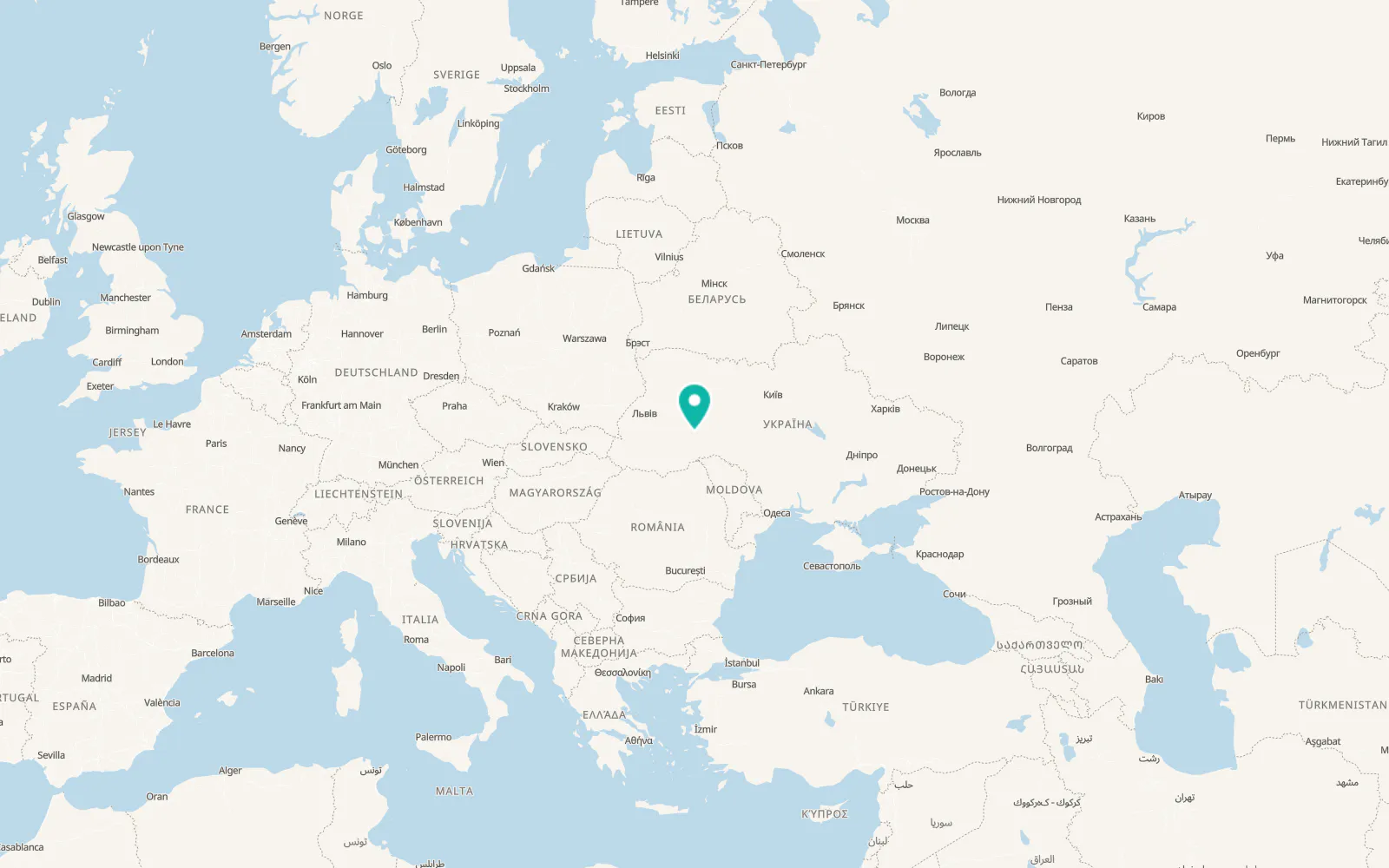 Map of Horodok