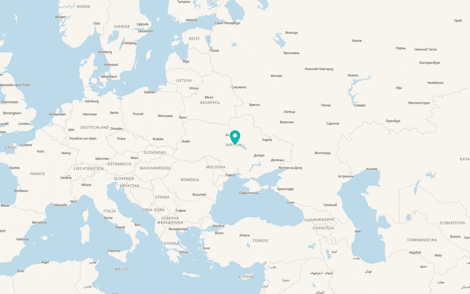Map of Horodyshche