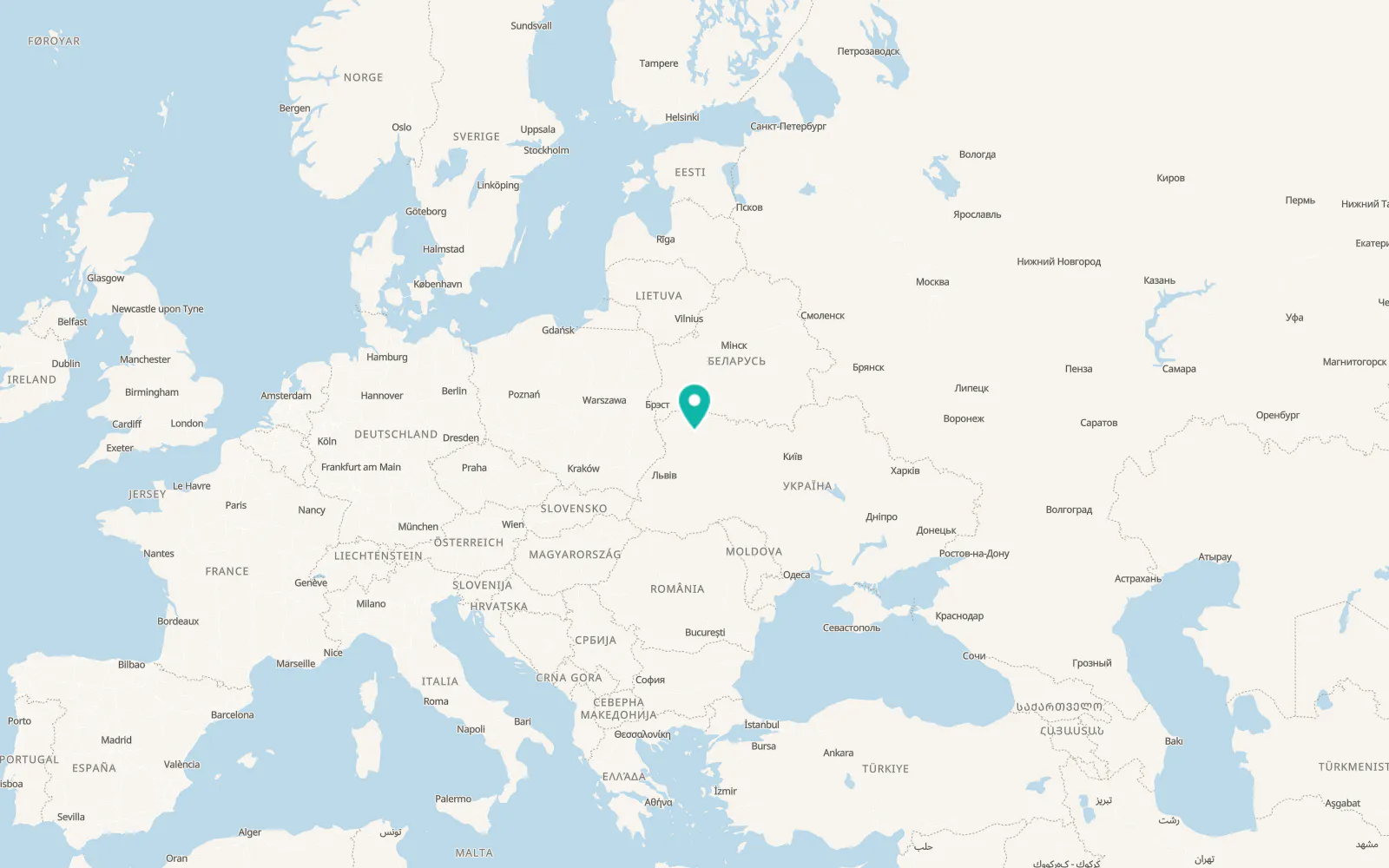 Map of Hraddia