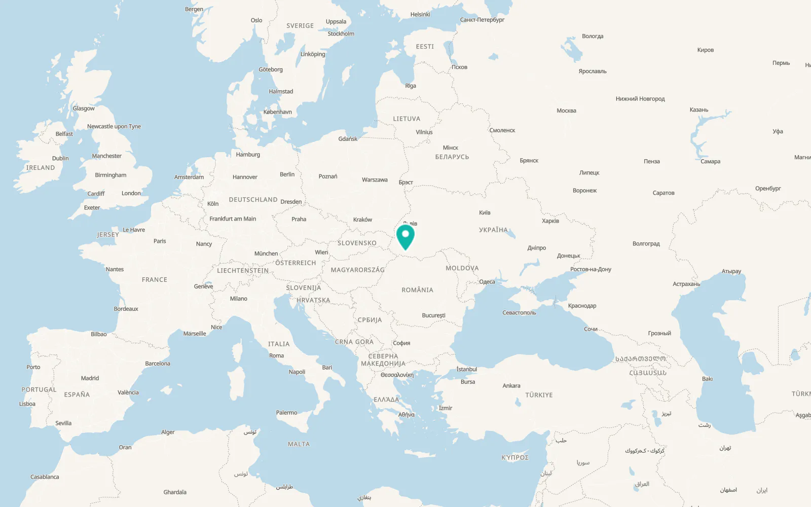 Map of Hrunyky