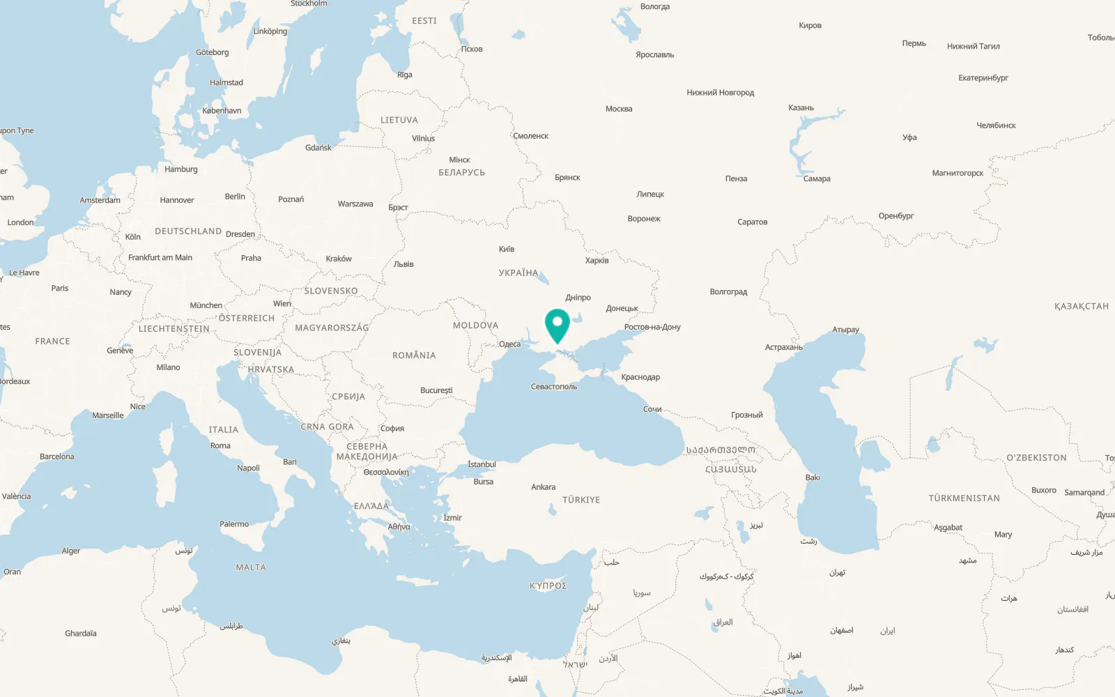 Map of Hryhorivka