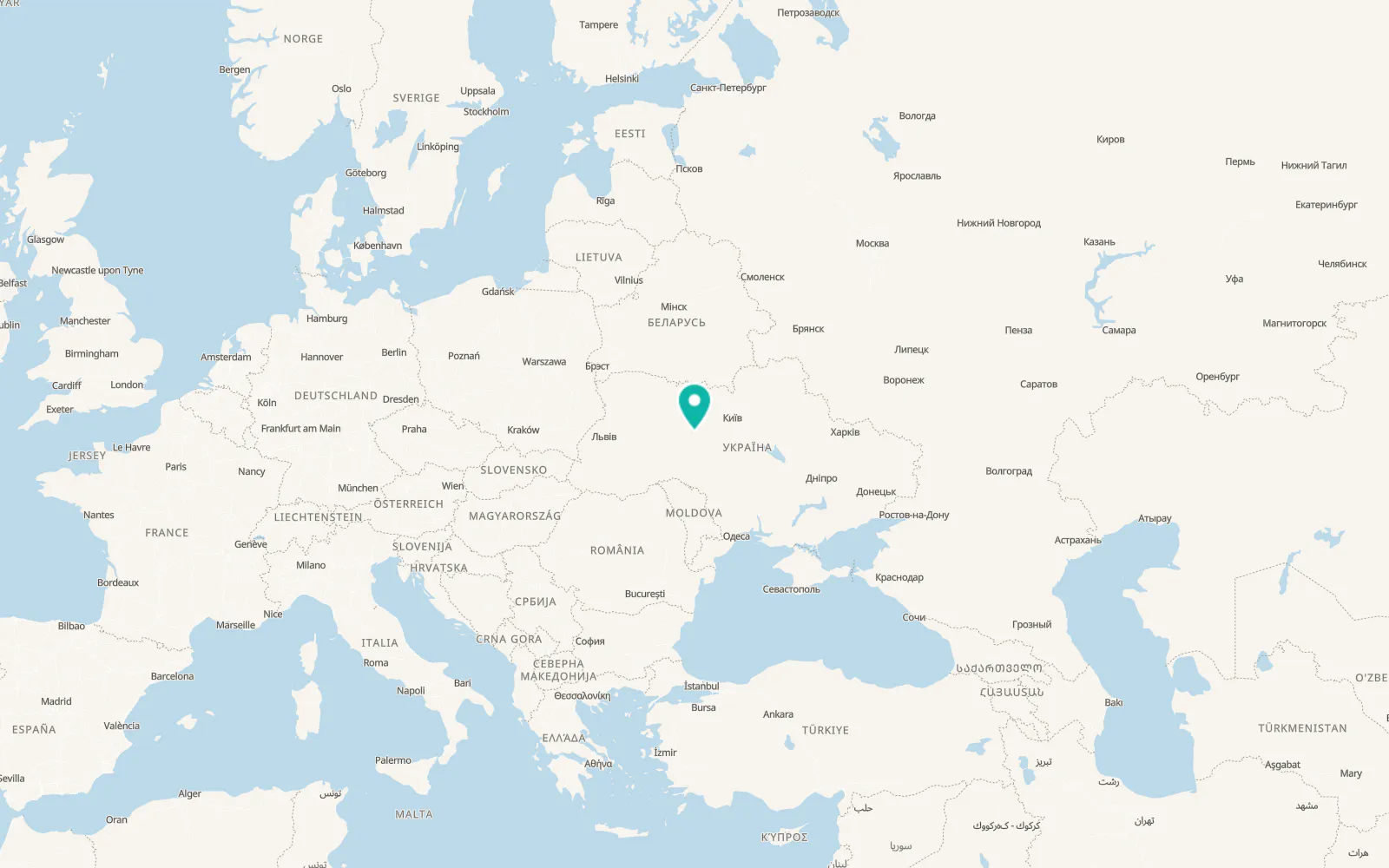 Map of Hryshkivtsi