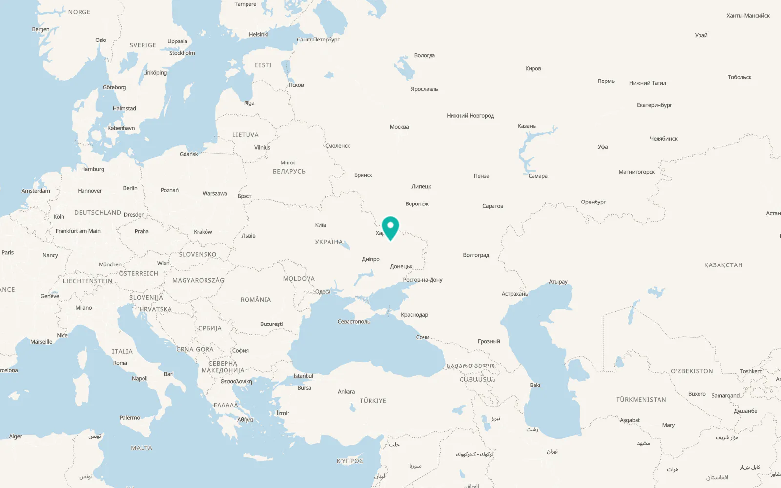 Map of Husarivka
