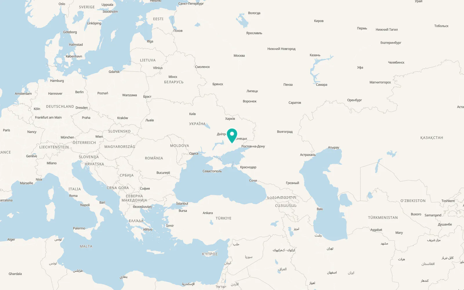 Map of Husarka