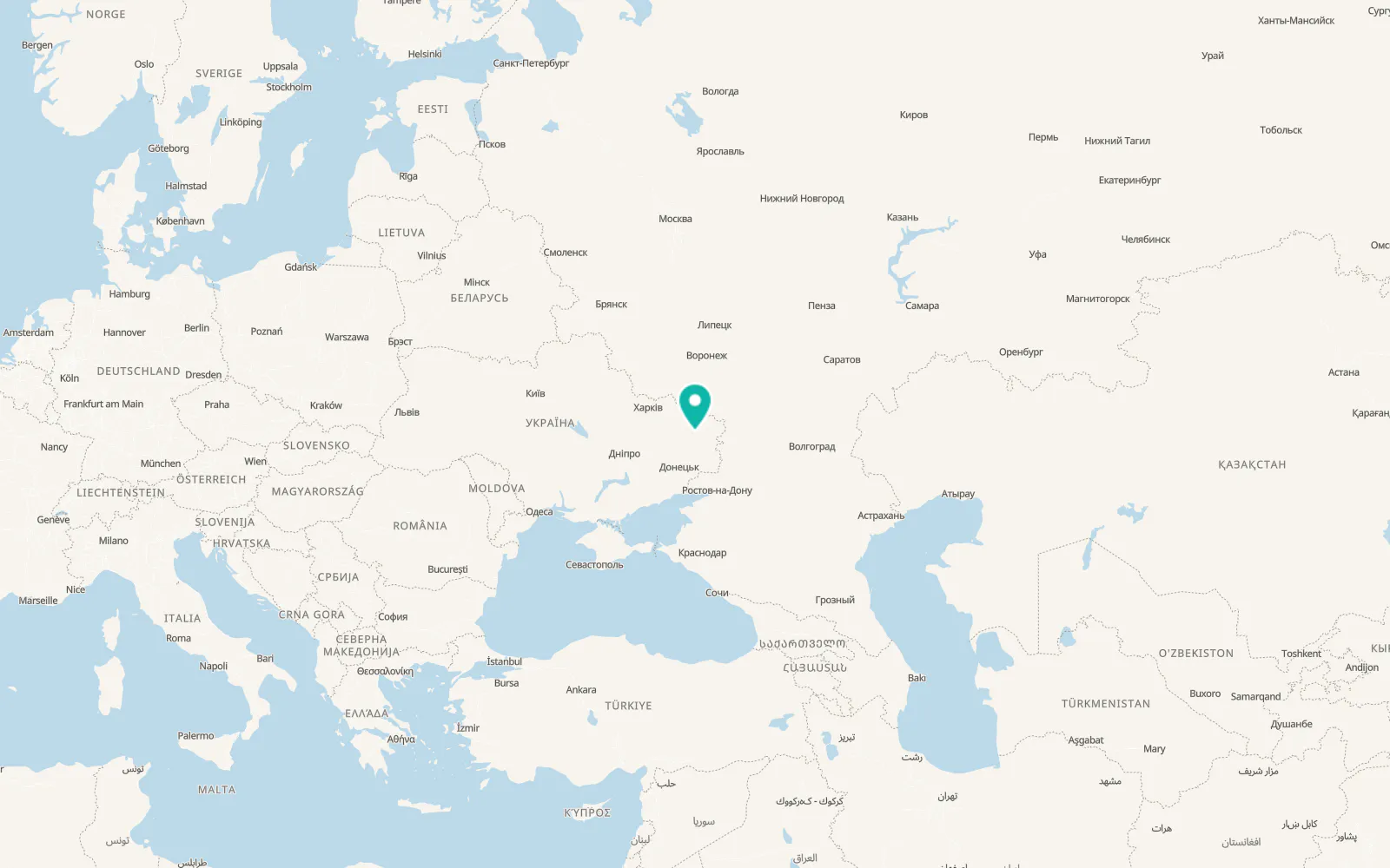 Map of Huziyivka