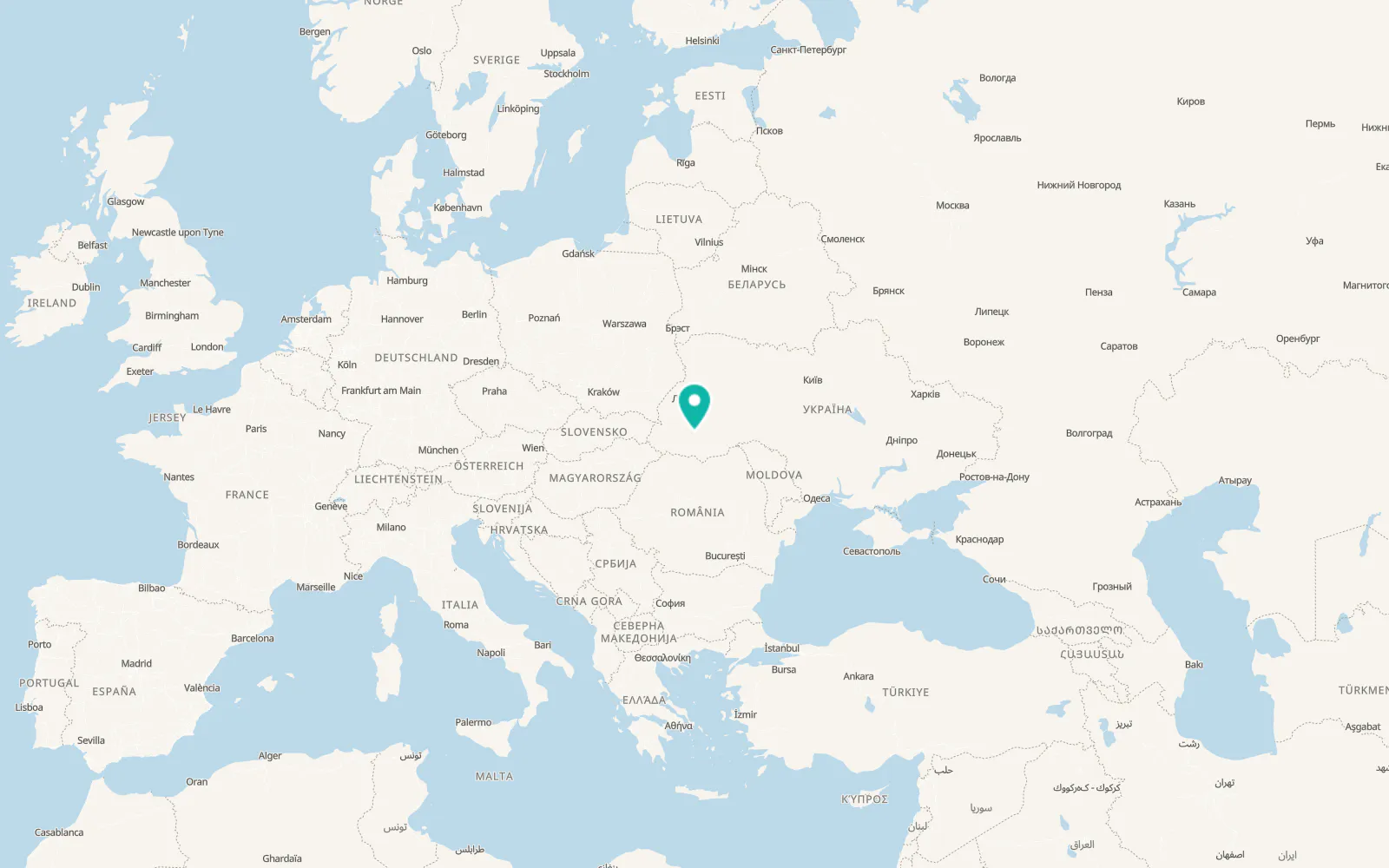 Map of Hvizd
