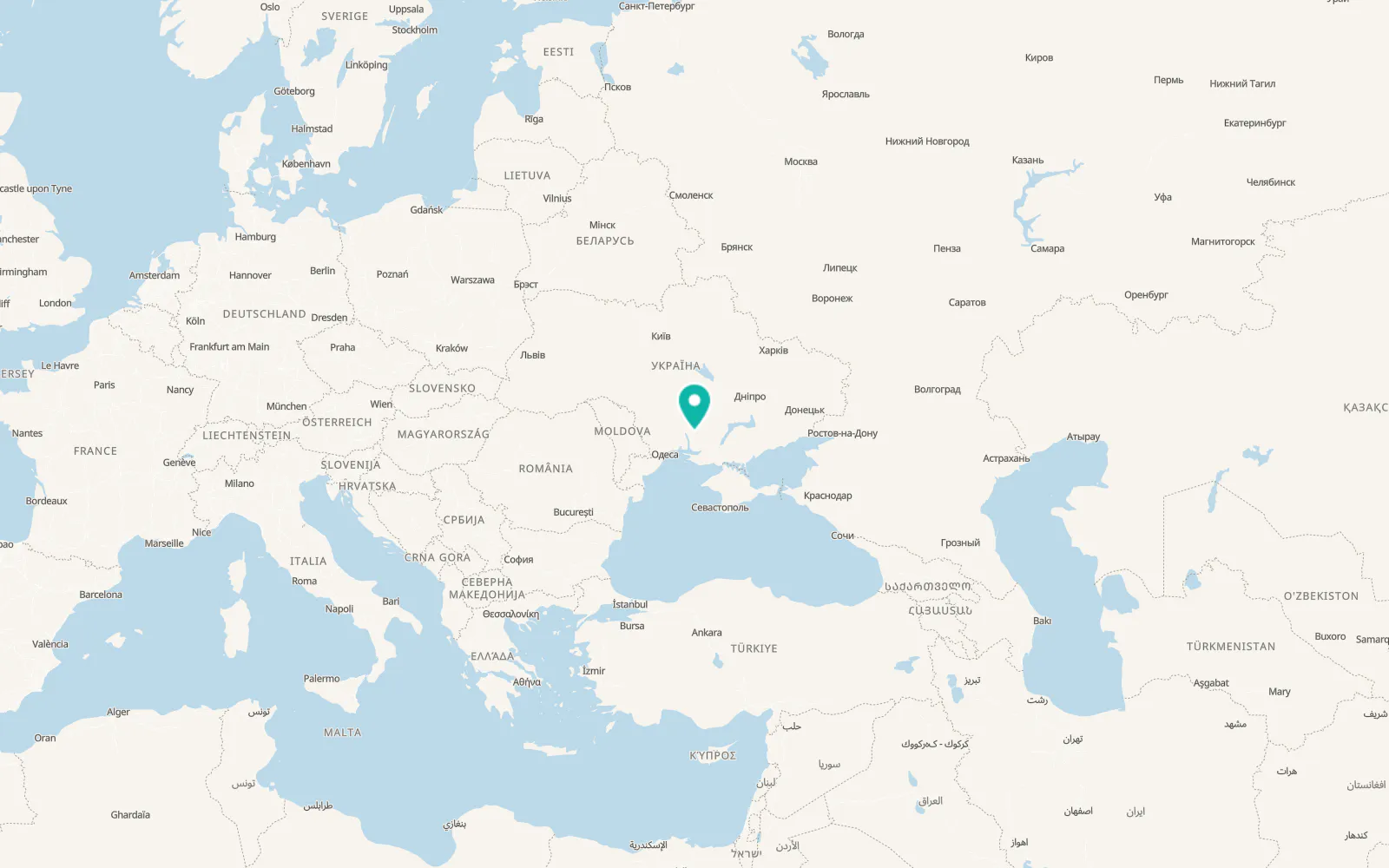 Map of Inhulka