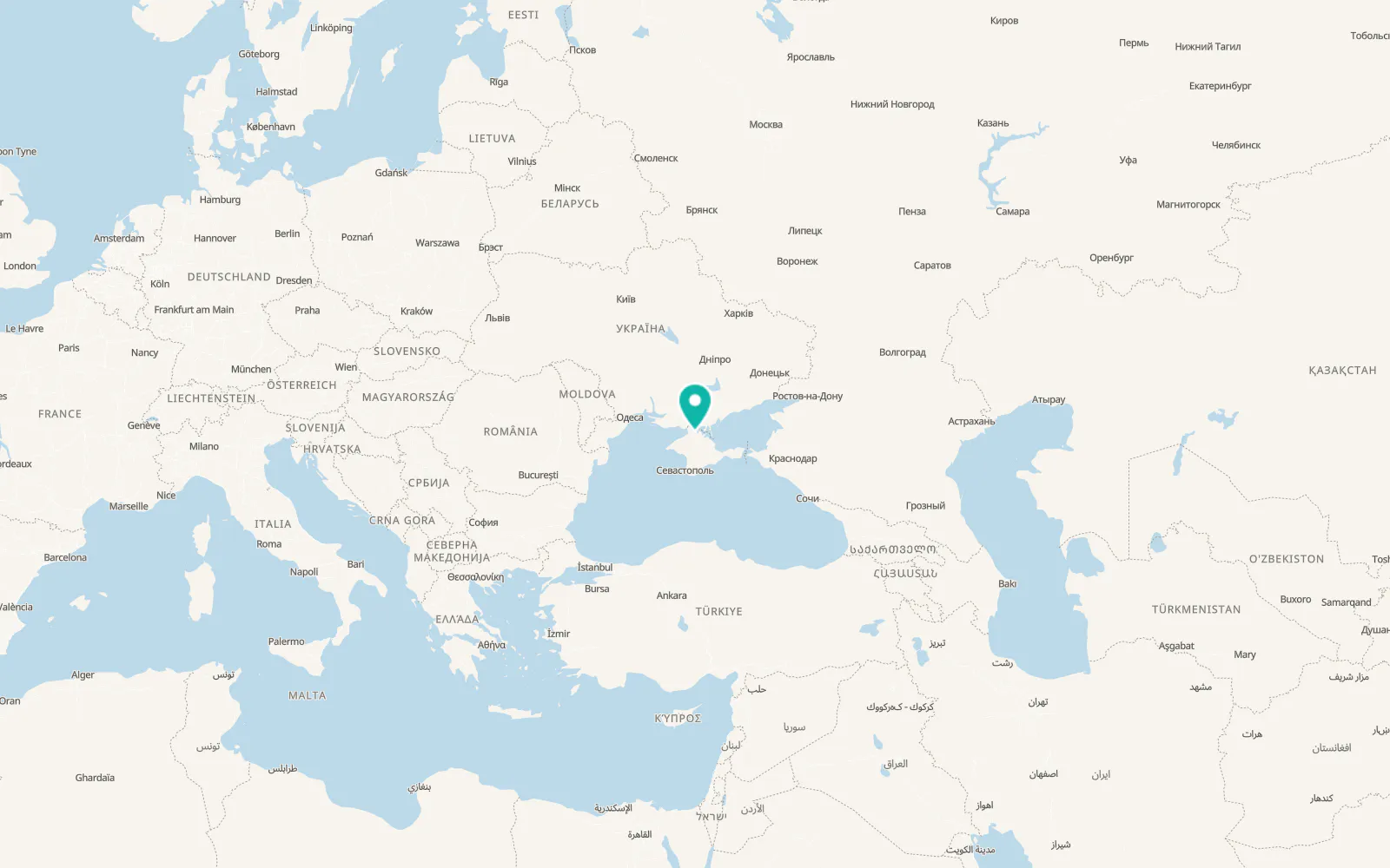 Map of Istochnoye