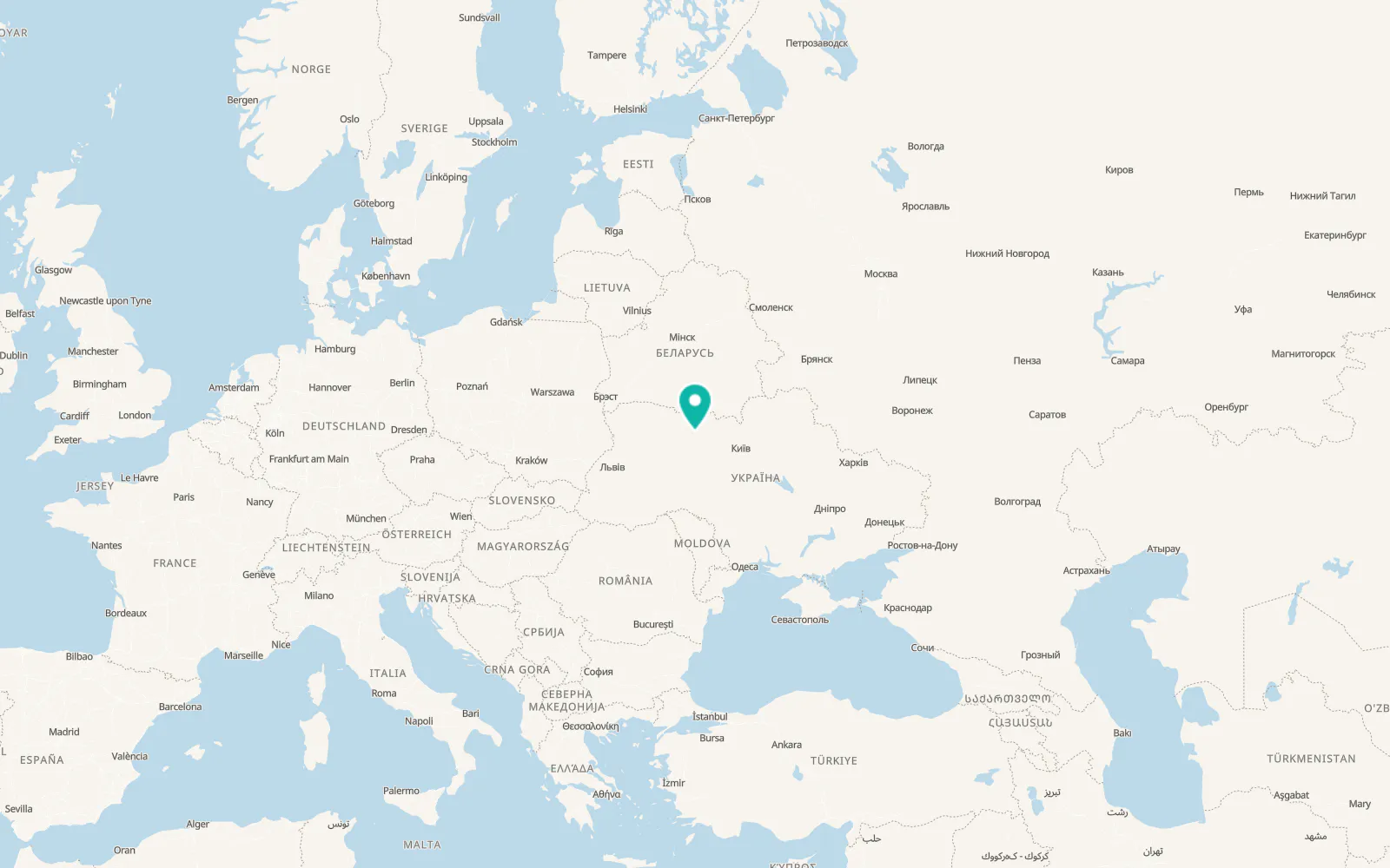 Map of Ivanopil