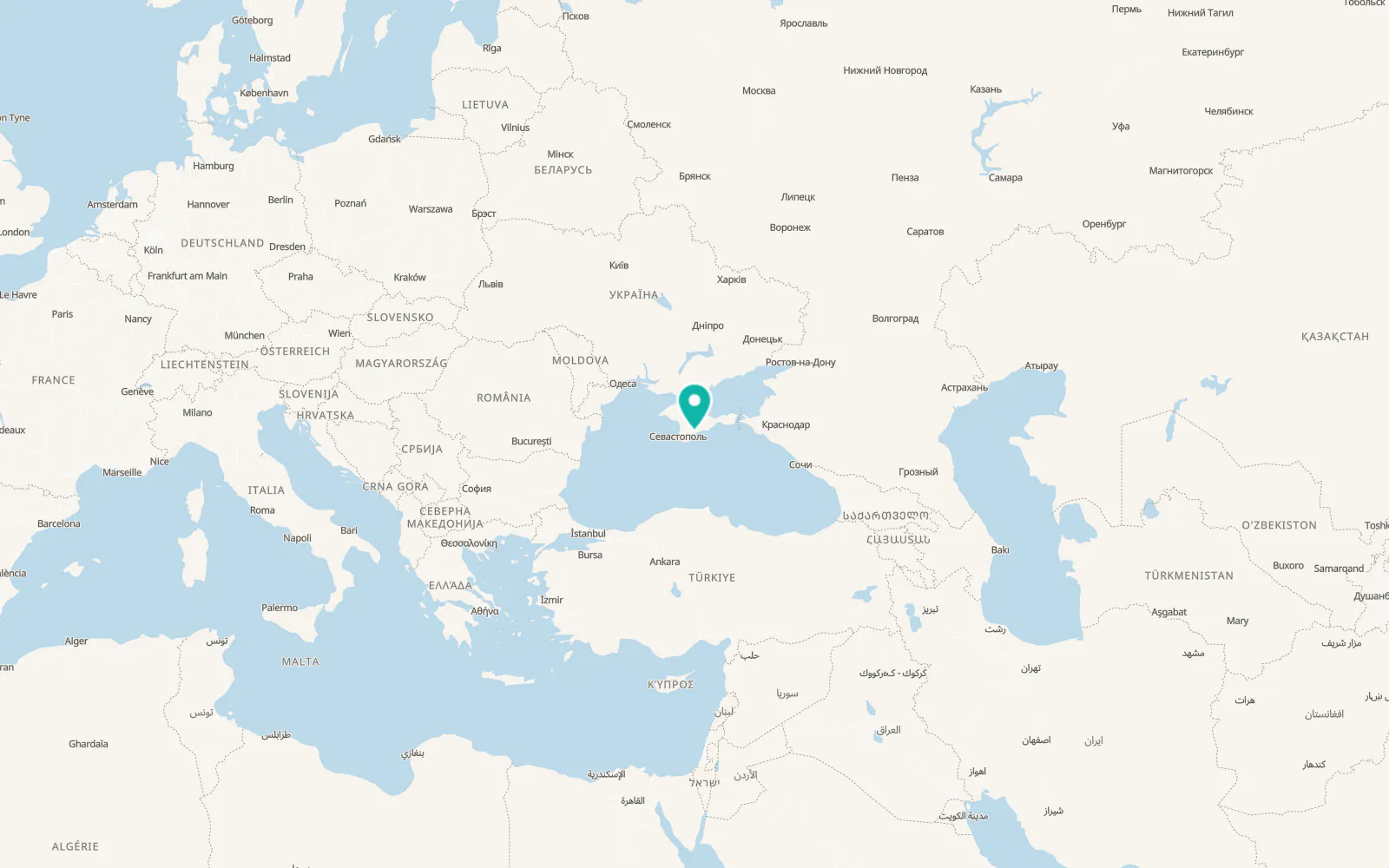 Map of Izobilne