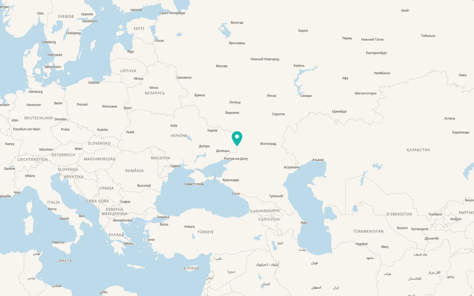 Map of Izvaryne