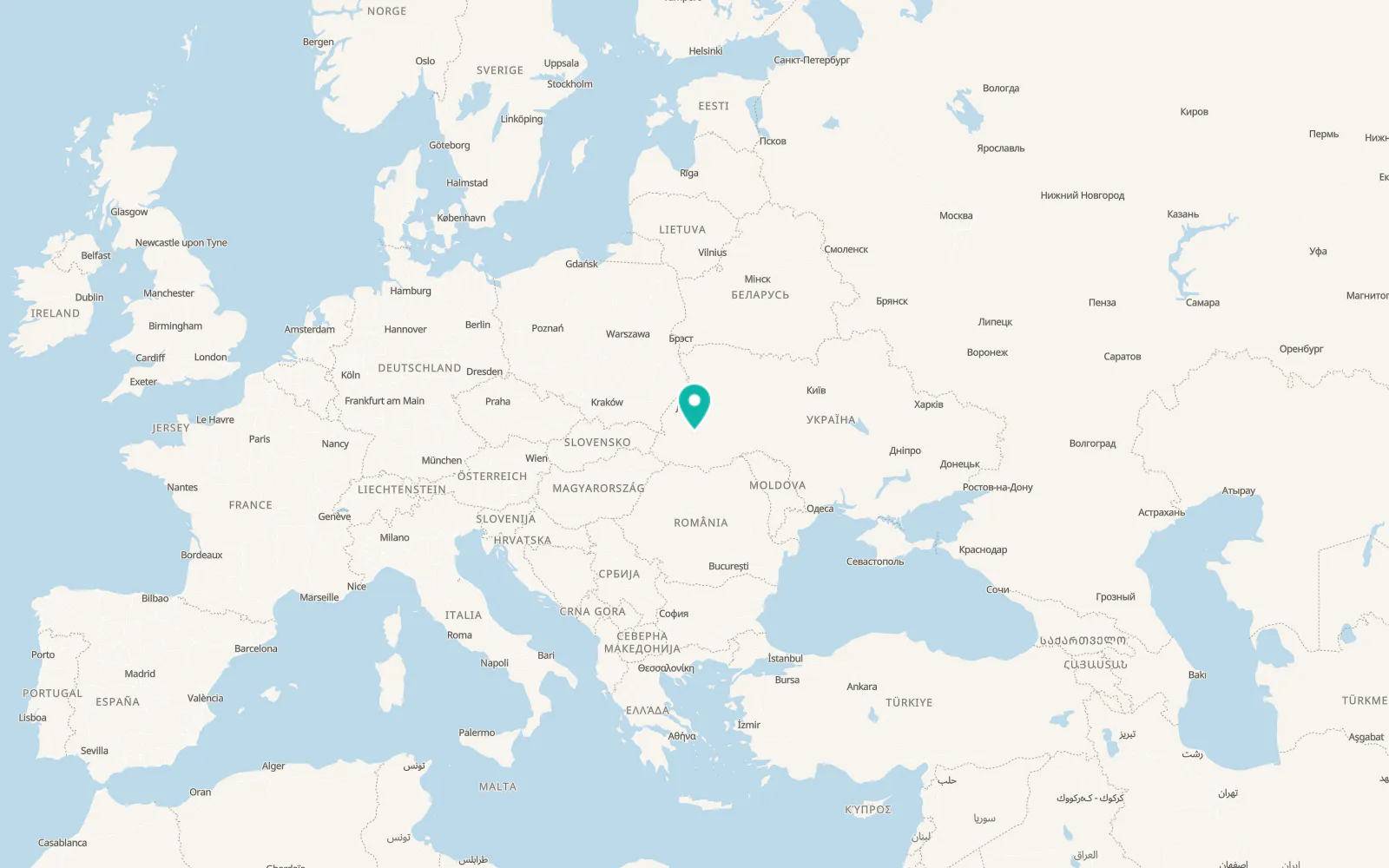 Map of Kalush