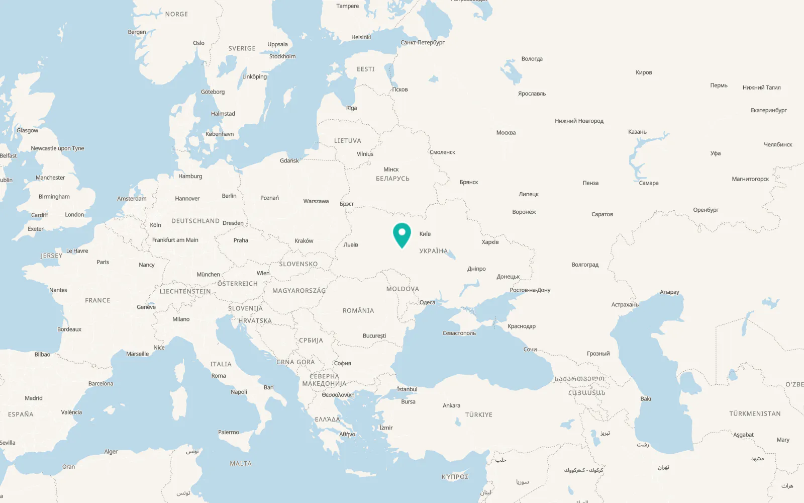 Map of Kalynivka