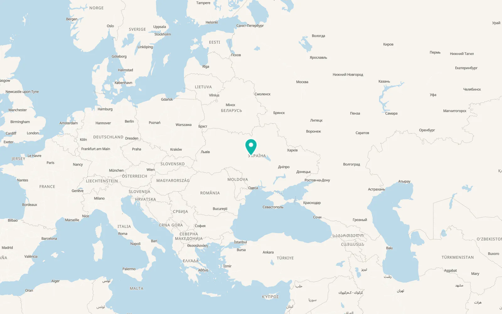 Map of Kalynove