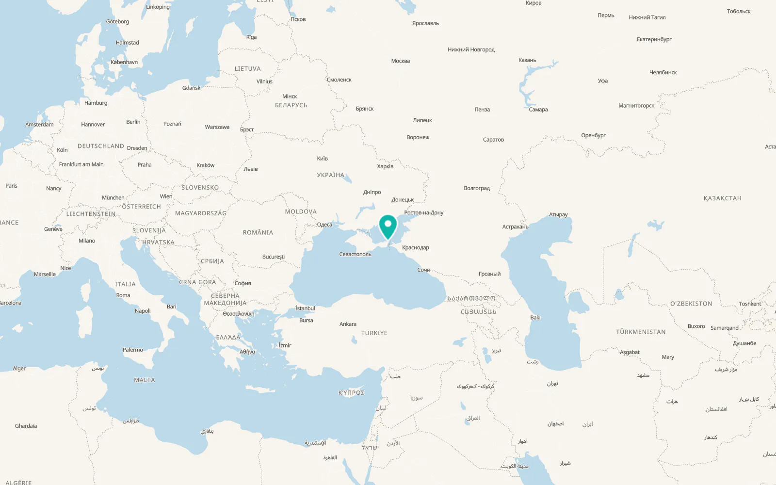 Map of Kerch