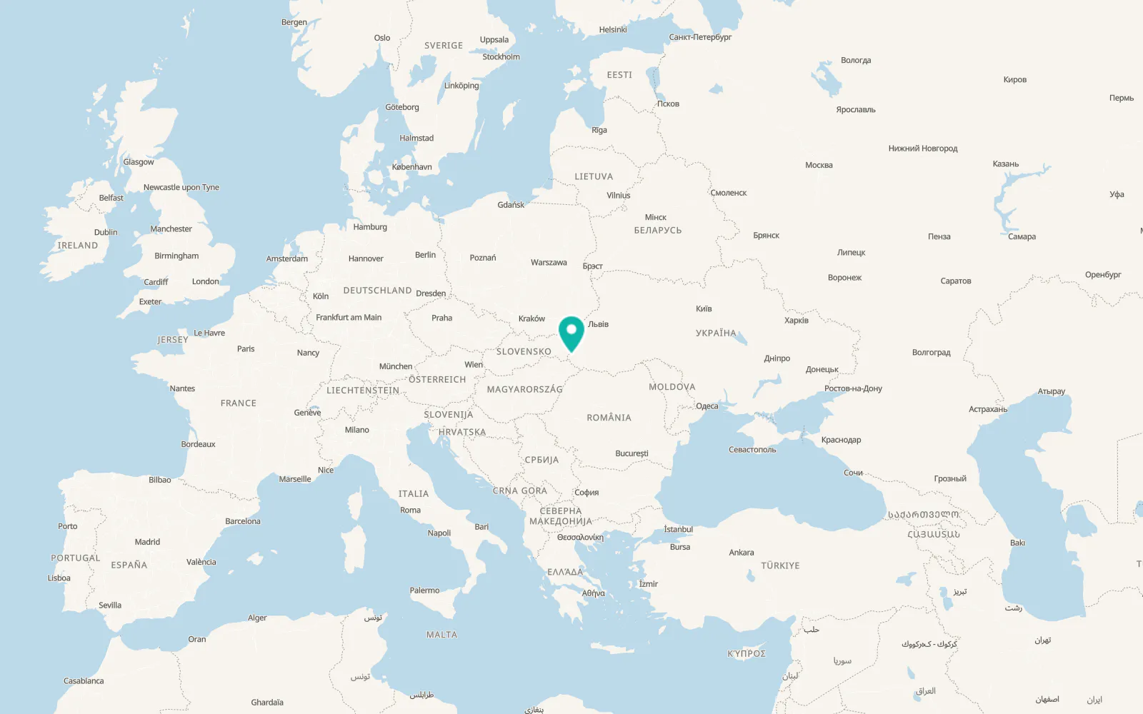 Map of Kholmets