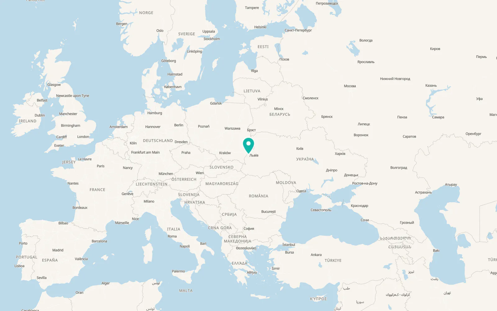 Map of Khorosnytsia