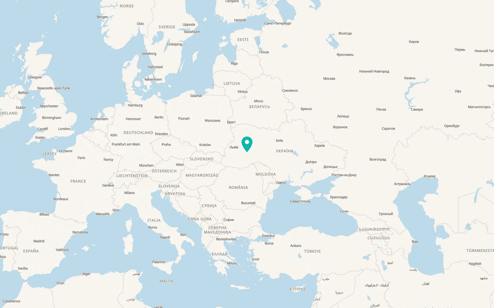 Map of Khorostkiv