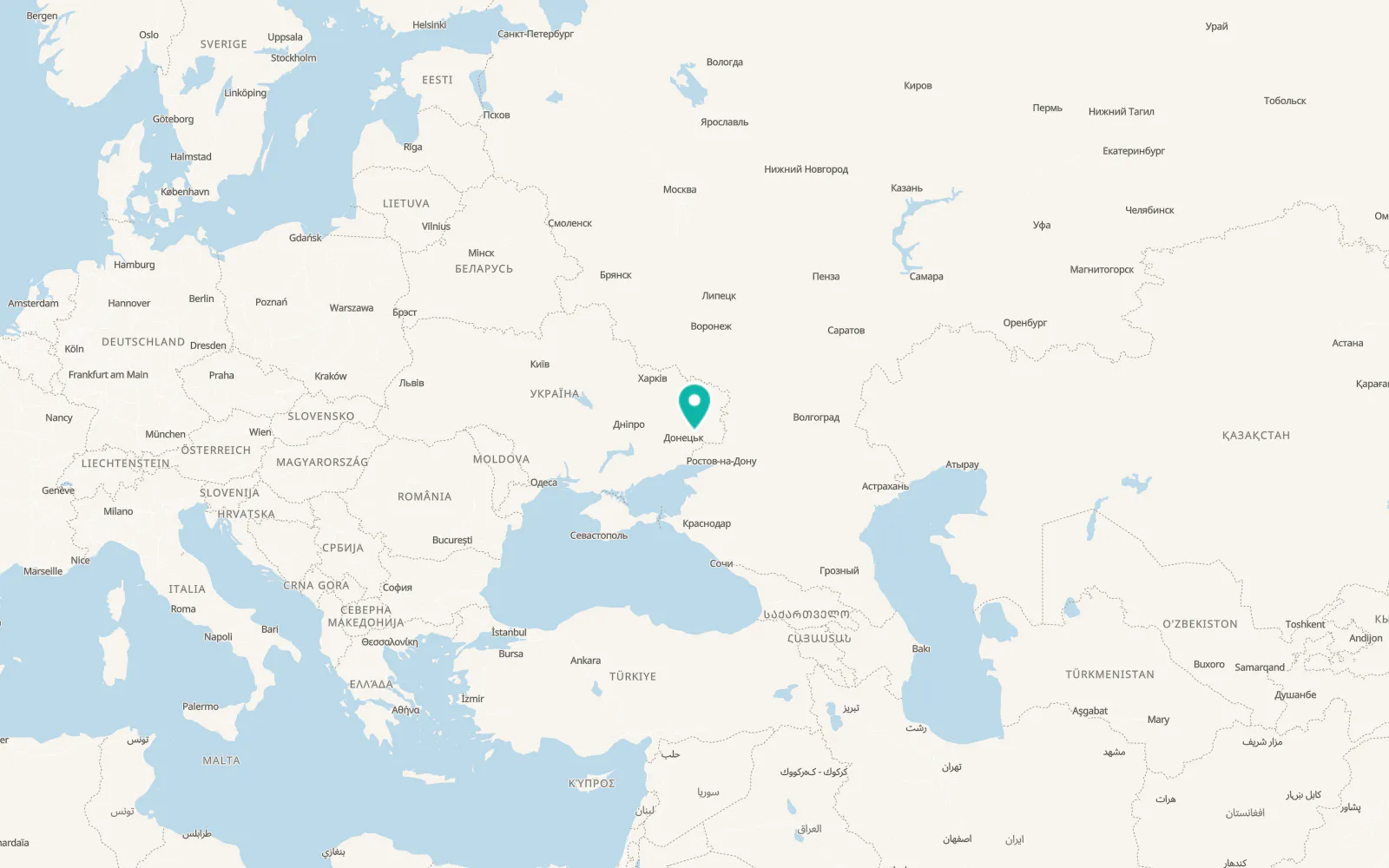 Map of Khrestivka
