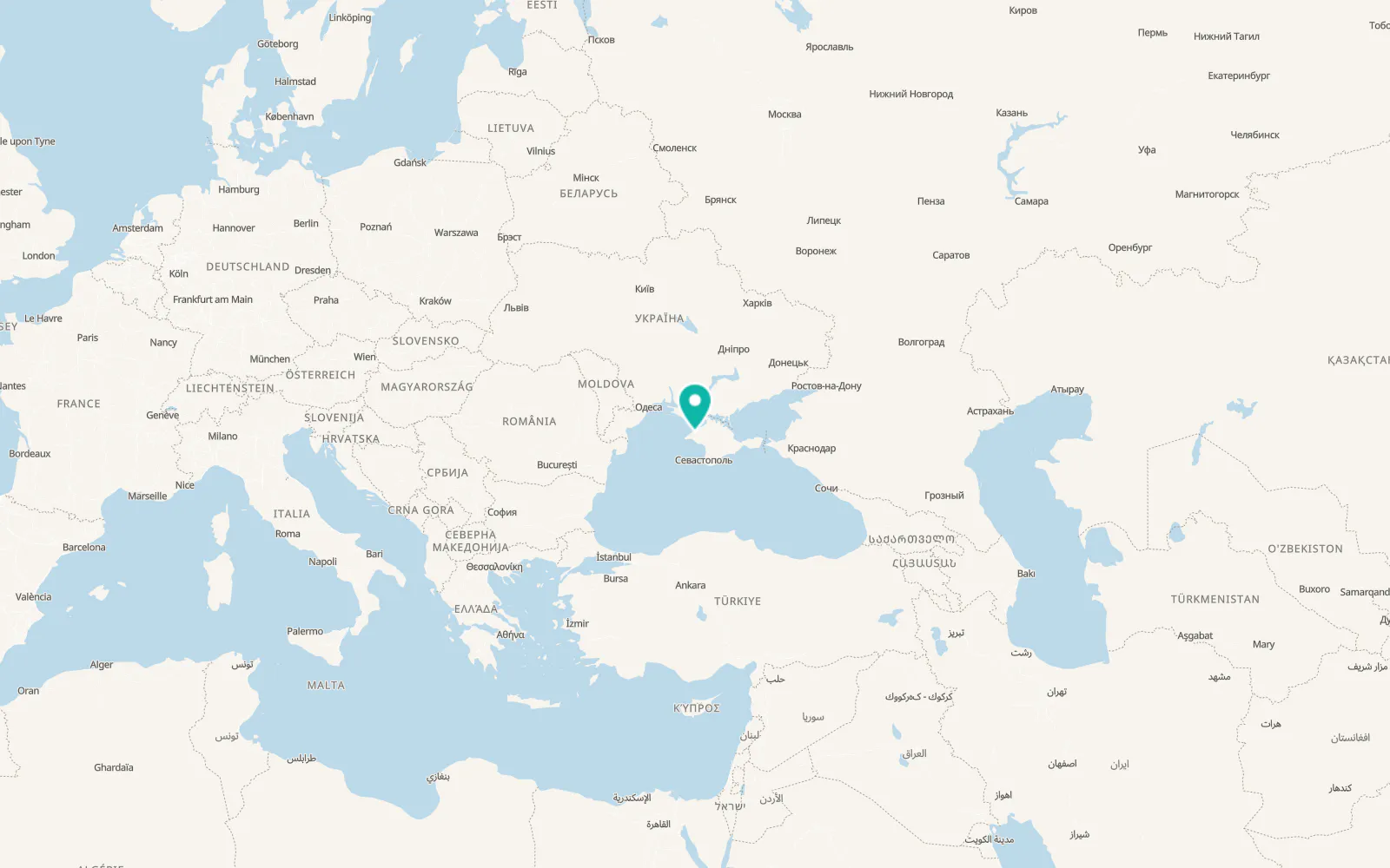 Map of Kirovskoye