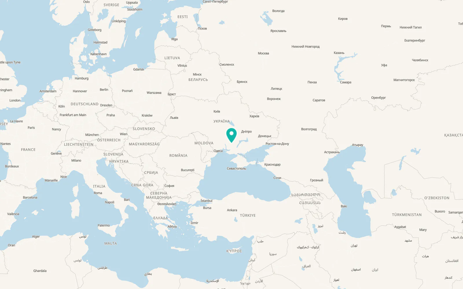 Map of Kobzartsi