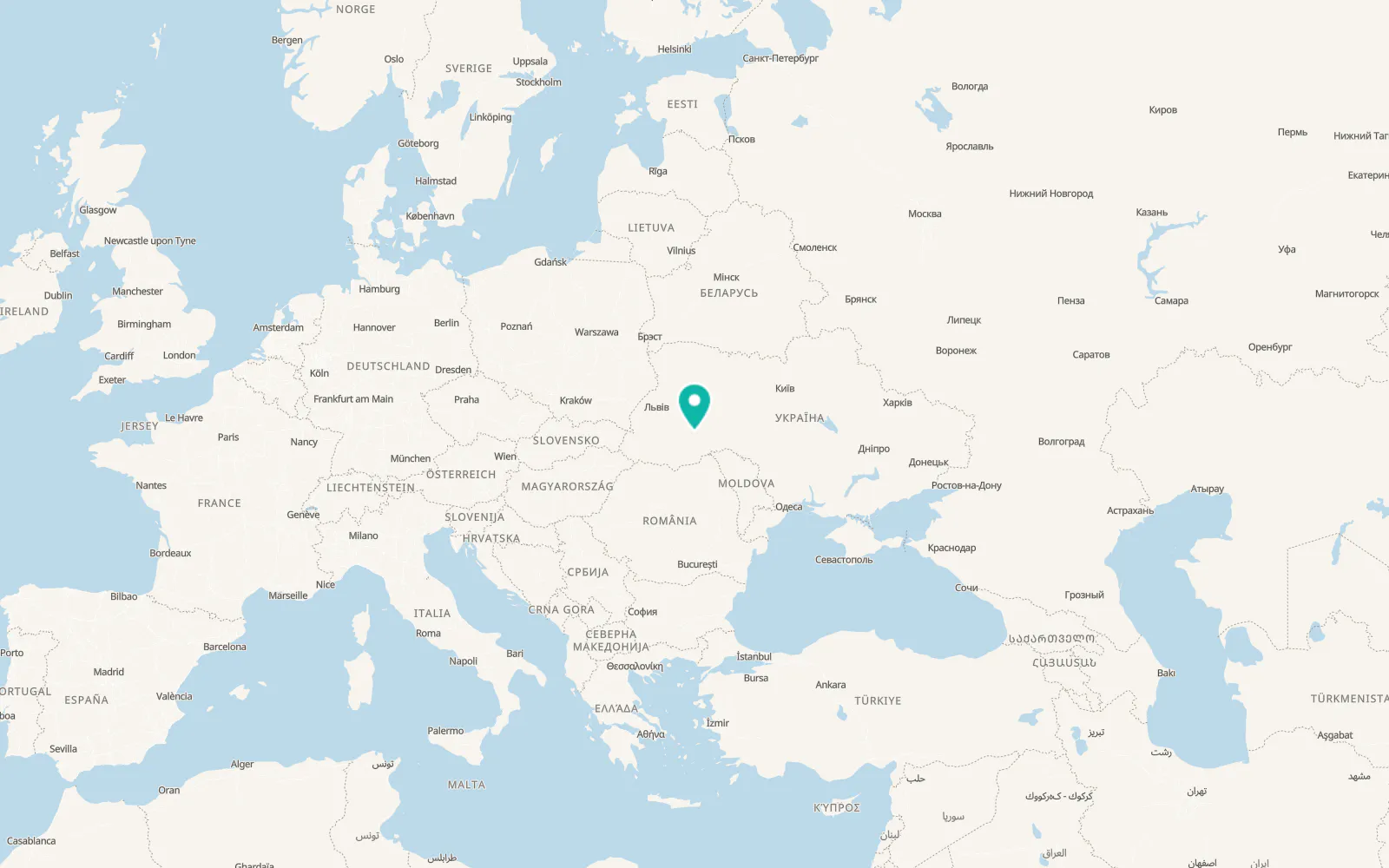 Map of Kolyndiany