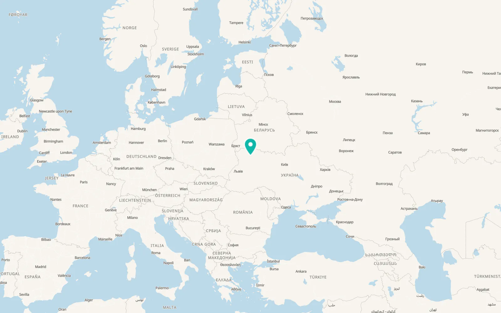 Map of Komarove