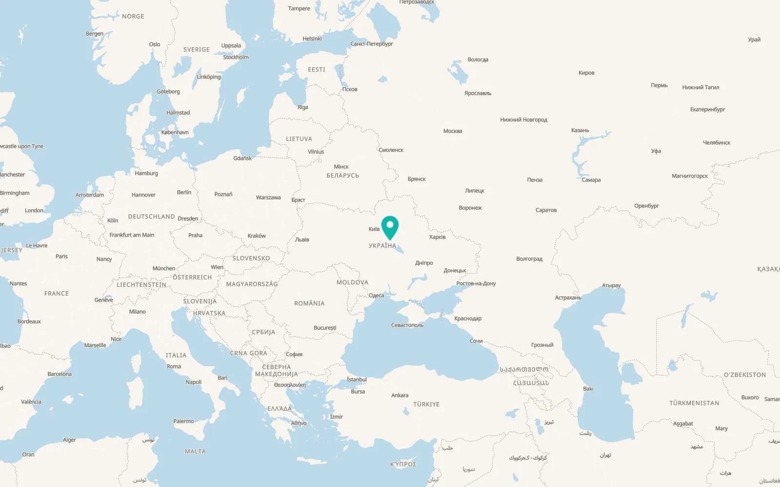 Map of Korobivka