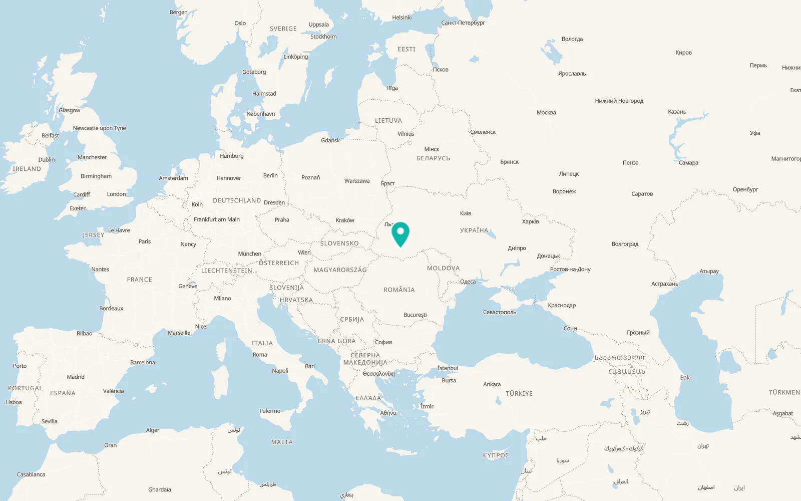 Map of Kosmach