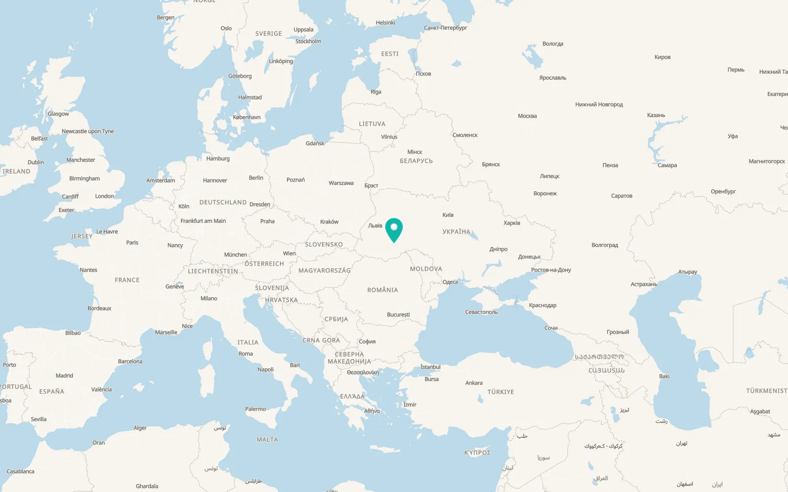 Map of Kostryzhivka