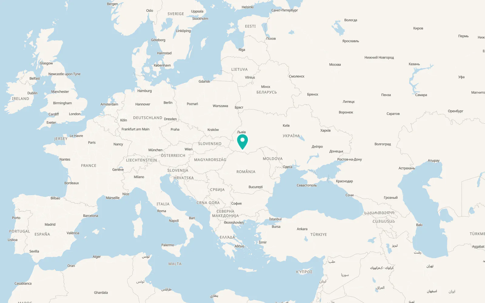 Map of Kostylivka