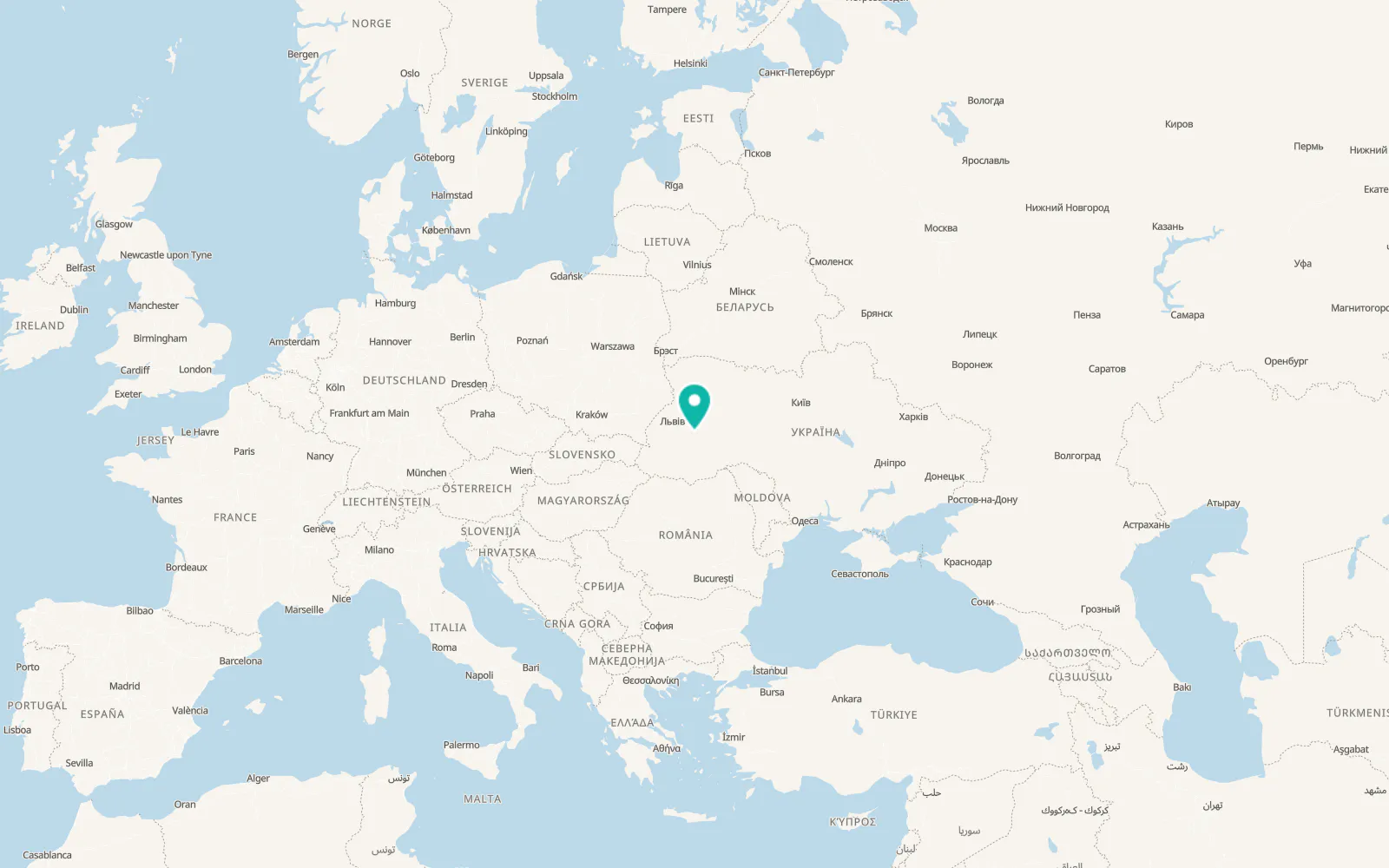 Map of Kozova