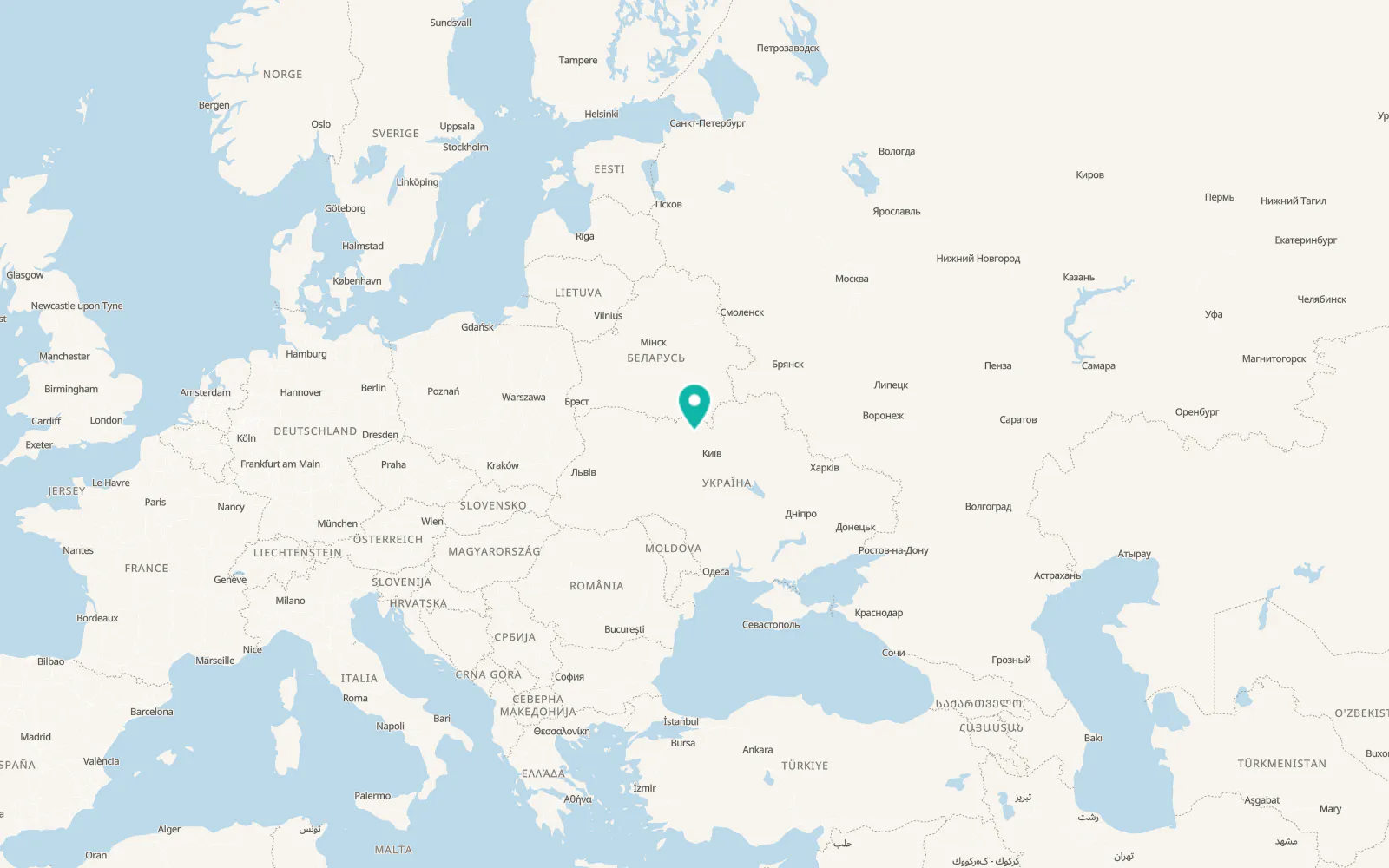Map of Krasiatychi