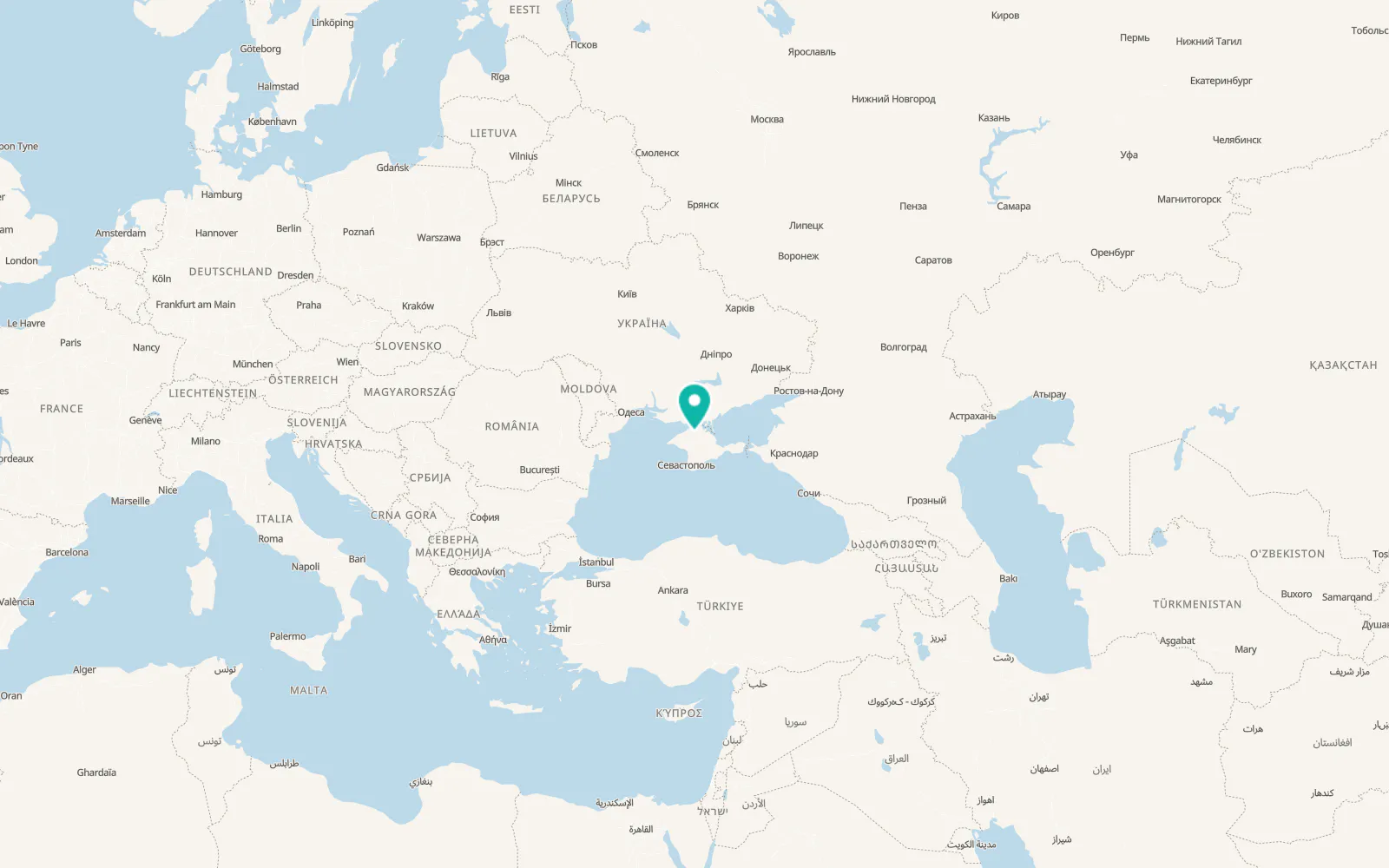 Map of Krest’yanovka