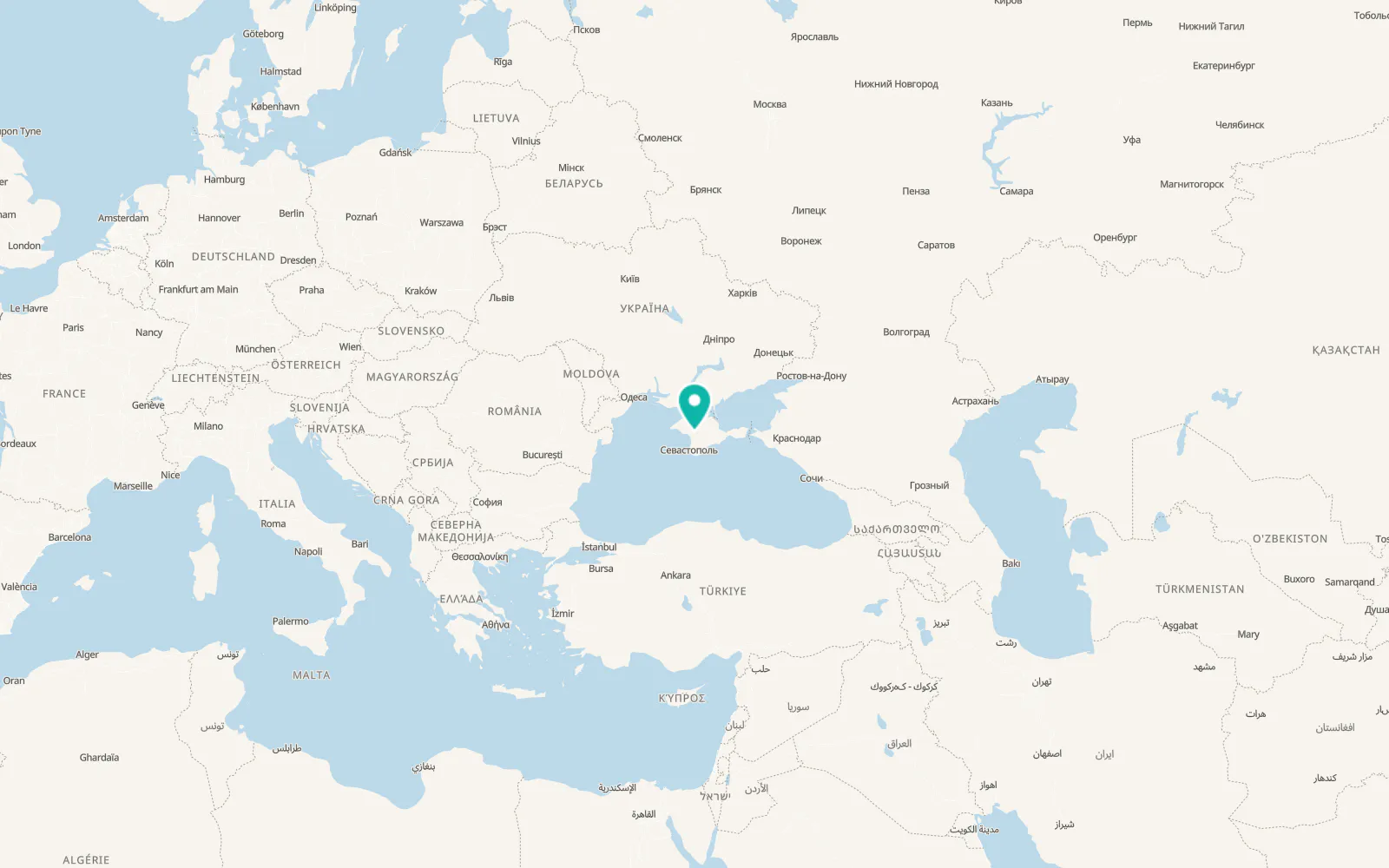 Map of Krymskoye
