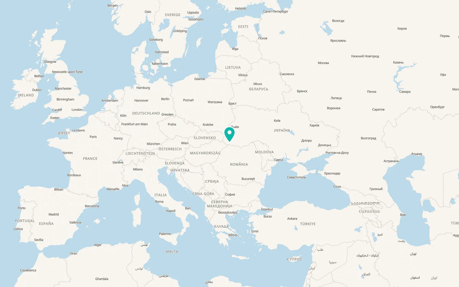 Map of Kryva