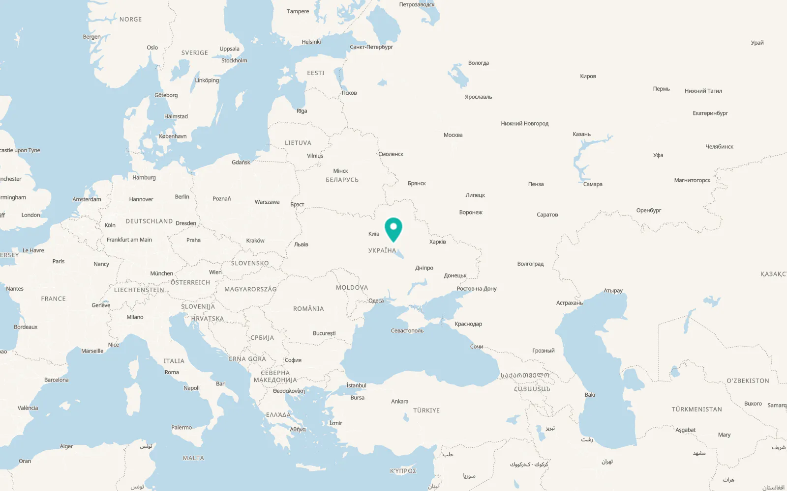 Map of Kryvonosivka