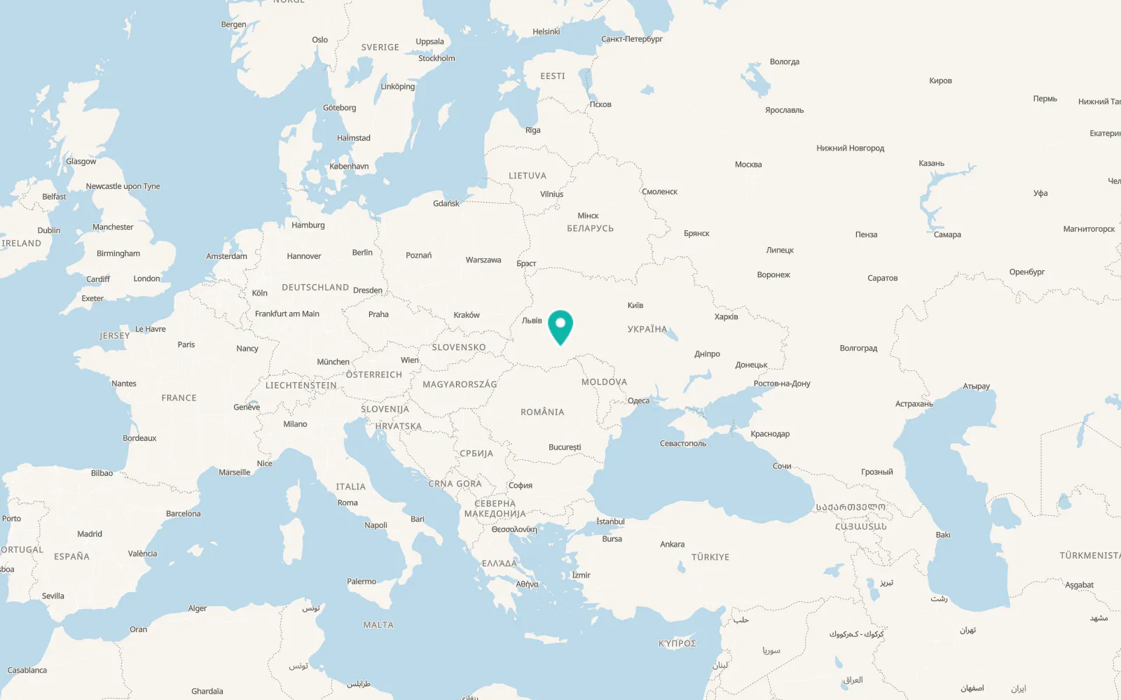Map of Kulivtsi