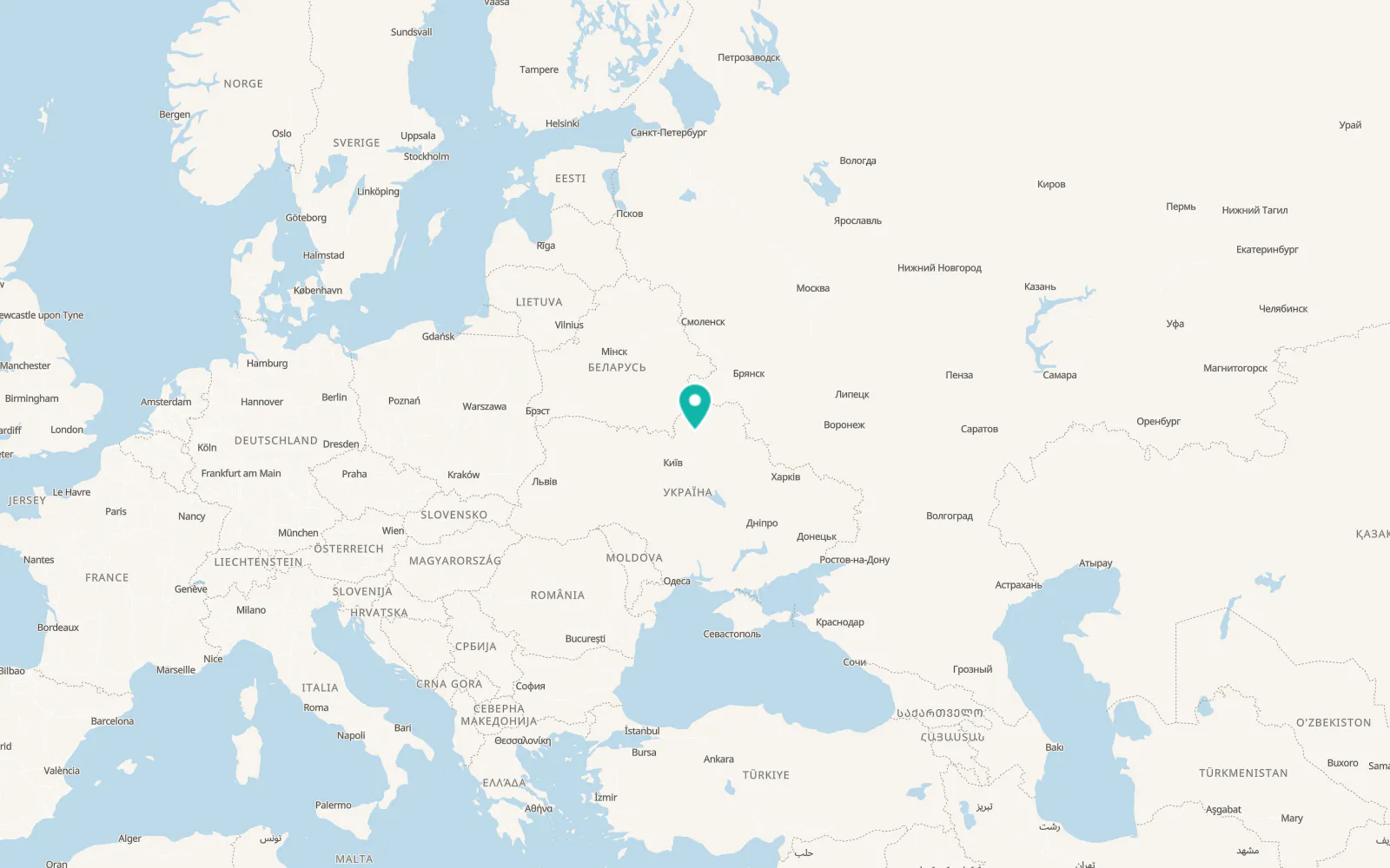 Map of Kulykivka
